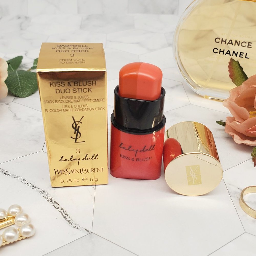 NIB! RARE! Baby Doll Kiss & Blush Duo Stick